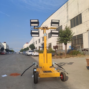 <span class=keywords><strong>Generador</strong></span> diésel portátil Torre <span class=keywords><strong>de</strong></span> iluminación LED IP65 Mástil manual blanco clasificado Industrial al aire libre 400W - Product Image 2