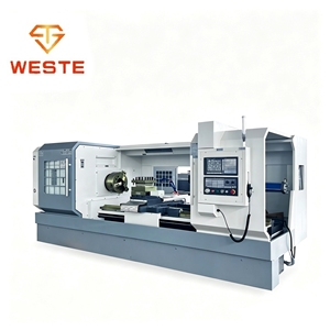 Tour CNC horizontal à banc plat robuste CK6180 avec système de commande GSK, broche simple pour le tournage et la filetage des métaux - Product Image 1