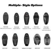 Siège de moto en cuir rétro PCX160 pour conducteur avant et arrière, imperméable, mousse haute densité, ergonomique