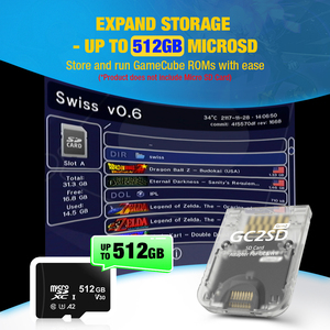 Adaptateur de lecteur de <span class=keywords><strong>carte</strong></span> TF GC2SD Gen2, version à vitesse améliorée pour toutes les consoles de jeu NGC GameCube et <span class=keywords><strong>Wii</strong></span> originales, accessoires de jeu - Product Image 3