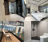 2025 à la mode préfabriqué minuscule maison mobile cabine moderne vaisseau spatial Mini dirigeable Pod hôtel espace Capsule maison