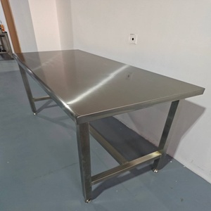 Table de travail en acier inoxydable 304 à hauteur réglable, design contemporain, idéale pour la maison, le bureau et le laboratoire – Meilleures ventes - Product Image 4