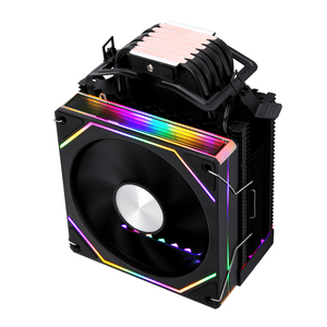 QiuzAim 120mm cuatro/seis tubos de calor <span class=keywords><strong>I5</strong></span> CPU ventilador de refrigeración B85/x79 silencioso ARGB prisma 4pin Torre LGA1700 1155 1366 2011 - Product Image 4