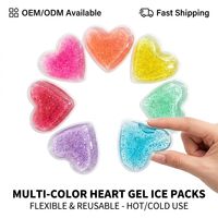 Compresse chaude/froide réutilisable en gel PVC pailleté personnalisable avec forme et taille OEM