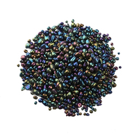 Perles de verre irisées de 1-3 mm pour finition de piscine, additif pour plâtre, fournisseur en vrac, usine, agrégat de verre coloré pour cuisine et chambre