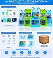 Joy2fun – Équipement de jeu d'arcade à monnayeur avec écran 19 pouces, plusieurs styles, pour enfants, destiné aux centres de divertissement
