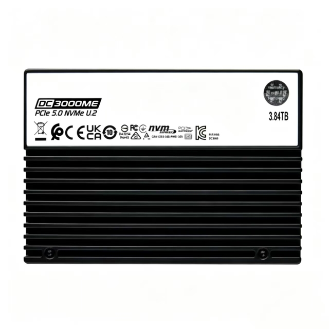 SEDC3000ME/3T8  DC 3000ME 3.84t PCle5.0 NVMe U.2 Reads up to 14,000 MB/s Sequential Writes up to 5,800 MB/s