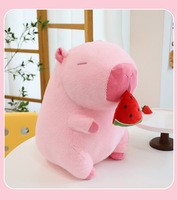 Yiwu Jouet Agent Capybara TS En Peluche Mignon Simulation Jaune Canard Anneau De Bain Capibara Kawaii Animaux En Peluche Anniversaire Voyage Cadeau