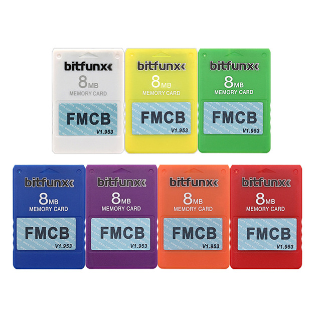 8MB Colorful Program Card for FMCB Free MCboot V1.953 for PS2 Memory Stick