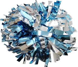 プロの6インチホログラフィックパープルバトンハンドルチアリーディングポンポン - Product Image 6