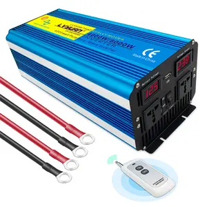 아마존 뜨거운 LVYUAN 인버터 실제 전원 4000W 피크 전원 8000W DC 12V 24V AC 120V 230V 순수 사인파 인버터 도매