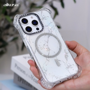 Coque de téléphone personnalisée antichoc AIKUSU avec finition époxy et support de charge sans fil pour iPhone 17, 16, 15 Series - Product Image 6