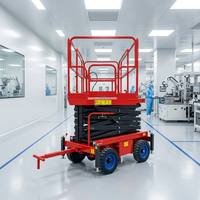 Plateforme élévatrice à ciseaux remorquable pour la maintenance des installations, 18 m, 500 kg, acier au manganèse, électrique hydraulique, type remorque, CE ISO