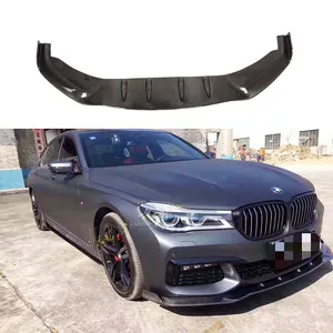 Harman style Carbon fiber Front lip Front Diffuser Deflector for 2016-2021 BMW 7 Series G11 G12
