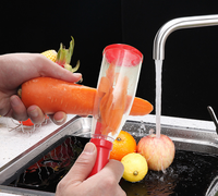 Groothandel Multifunctionele Plastic Roestvrijstalen Lemmet Handmatige Slimme Gemakkelijk Reinigbare Alleen Handwas Wortelschiller Groente Fruit