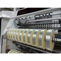 ZONTAI Machine à refendre et à rembobiner électrique automatique haute vitesse pour plastique, feuille, cartons et emballages en bois, avec moteur et pompe de haute précision