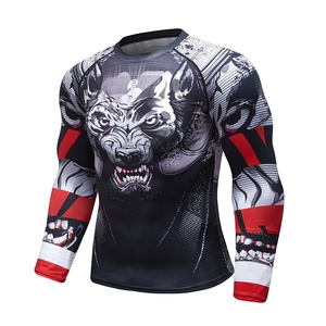 Jersey de ciclismo para hombre BJJ MMA Rashguard hecho a medida de alta calidad con características de protección contra sarpullidos - Product Image 2