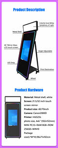 Miroir photo ovale personnalisé en gros 2025 avec écran tactile SDK pour usage commercial - Miroir magique personnalisable de petite taille - Product Image 2