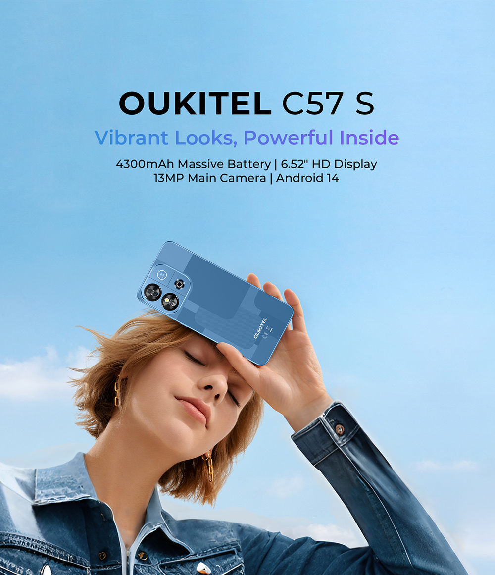 Oukitel C57 S Smart Phone - Dual SIM, 2GB RAM, 64GB Storage