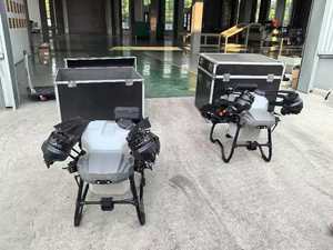Drone agricole à prix d'usine, drone agricole à double usage, pulvérisateur pour la pulvérisation de pesticides et le semis d'<span class=keywords><strong>engrais</strong></span> - Product Image 6