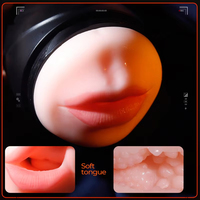 APP-gesteuerte Sexmaschine für Männer mit realistischer Vagina, Doppelkopf-Masturbator, Saugnapf und Penisvibrator
