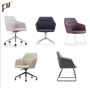 Prezzo di Fabbrica Miglior Prodotto Sedia da Ufficio per Riunioni in Pelle a Schienale Basso con Ruote - Product Image 3