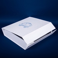 Boîte cadeau pliable de luxe en carton gris personnalisée en gros avec fermeture magnétique