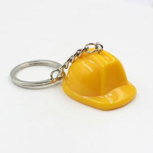 Porte-clés casque de chantier en plastique, mini-casque de sécurité 3D, cadeau promotionnel pour les ouvriers du bâtiment - Product Image 2