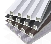 Panneaux muraux rainurés en WPC de design moderne pour la décoration intérieure