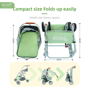 Chariot petit luxe chat landau vélo pliant 4 roues <span class=keywords><strong>poussette</strong></span> <span class=keywords><strong>pour</strong></span> animaux de compagnie - Product Image 4