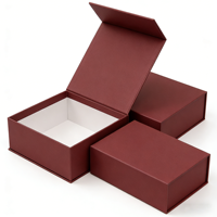 Boîte pliante magnétique en papier avec logo personnalisé, prix de gros, design économique, emballage de bougies, boîte cadeau en carton rigide de luxe pour cadeaux