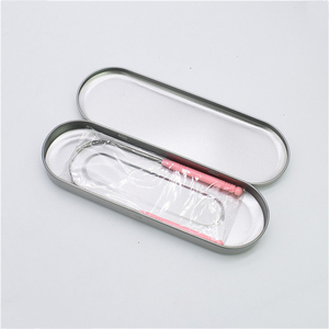 Toocare Vente Chaude Grattoir Nettoyant <span class=keywords><strong>de</strong></span> Langue Vibhuti en Acier Inoxydable Gris avec Manche - Product Image 3