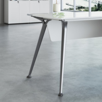 Offre spéciale bureau verre moderne directeur Table bureau d'ordinateur de luxe Bureau De Travail