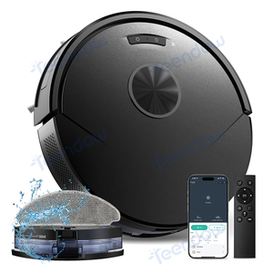 Aspirateur robot Teendow T13S 8KPA avec gyroscope, aspirateur sec et serpillière humide 2 en 1 pour le nettoyage des sols - Product Image 1