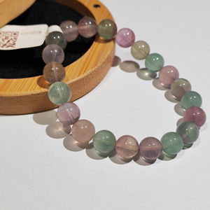 High Quality Natural Fluorite Beaded <b>Bracelet</b> With <b>Healing</b> Tumble Stone Fashion <b>Bracelets</b> for Women Men - Product Image 5