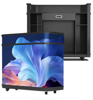 Mostrador de Recepción de Nuevo Diseño con Pantalla LED de Video Wall con Ruedas, Tamaño Personalizado, Popular para Cabina de DJ, Exhibición de Recepción
