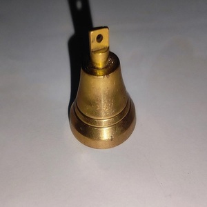 Campana colgante para decoración de templo, minicampana antigua de latón artesanal para Mandir, personalizada para el hogar - Product Image 1