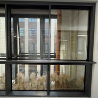 Ventana Corredera Moderna de Aleación de Aluminio, Ventana de Vidrio para Balcón con Gran Vista, Resistente al Calor, Impermeable, Insonorizada, Ahorradora de Energía, para Hotel