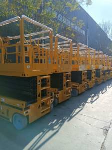 منصة رفع هوائية كهربائية بالكامل بارتفاع 12 متر، بطارية ليثيوم سريعة الشحن، منصة صيانة إلكترونية صامتة للاستخدام الداخلي في المصانع - Product Image 6