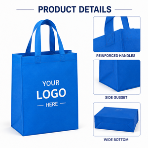 Wholesale Portable Reusable Eco Tote Non-Woven Shopping <b>Bags</b> Custom Printing Logo Fabric Shopping Non Woven <b>Bag</b> - Product Image 6