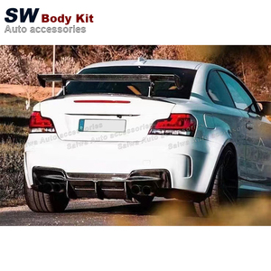 Diffusore posteriore stile RZ in fibra di carbonio per <span class=keywords><strong>BMW</strong></span> serie <span class=keywords><strong>1</strong></span> 1M E82 E88 <span class=keywords><strong>Coupe</strong></span> 2010-2013 Kit diffusore paraurti posteriore Retrofit - Product Image 5