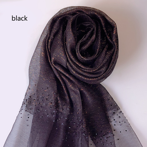 Nouvelle écharpe en organza de soie haut de gamme au printemps et en automne saison eau diamant doux écharpe en soie et châle pour femmes à double usage - Product Image 3