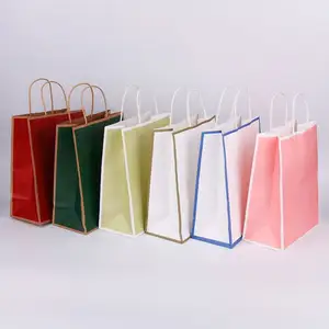 2023 Quality Goods Handle Guangdong Manila Bag Paper Bags Printed Logo