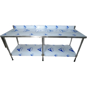 VICTORY, mesa de acero inoxidable personalizada, Banco SS con protector contra salpicaduras, equipo de panadería y catering para snack bar y restaurantes - Product Image 3