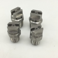 Buse de pulvérisation à jet plat en acier inoxydable 1/4" NPT, lavage haute pression à 65 degrés, buse de rinçage et de dégraissage de précision à fort impact