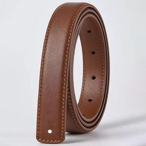 高品质の牛革ベルト付き女性のファッションバックルレスベルト - Product Image 3