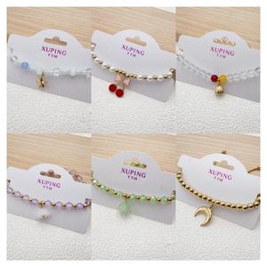 260130 <span class=keywords><strong>XUPING</strong></span> Bracciale con Perle di Cristallo Artificiale Placcato Oro 14K, Gioiello Regolabile in Acciaio Inossidabile per Donne e Ragazze, Idea Regalo - Product Image 6