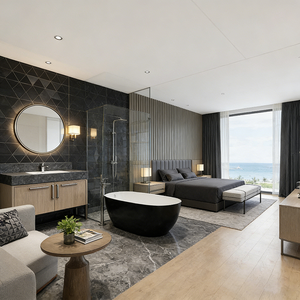 Ensemble de lit <span class=keywords><strong>d</strong></span>'hôtel de luxe moderne, taille personnalisée, éco-responsable, durable, pour chambres <span class=keywords><strong>d</strong></span>'<span class=keywords><strong>hôtes</strong></span> et appartements - Product Image 3