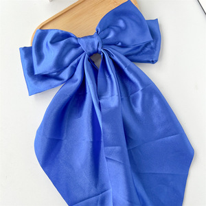 ODBO Pince à cheveux pour femme, style féerique, grand nœud en ruban, en tissu uni, 7,8x13 pouces, pour fête - Product Image 6