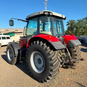 Tracteur agricole d'occasion Massey Ferguson 6713R Dyna-4 4x4 140 CV roues rouges avec transmission à engrenages et moteur pour l'agriculture - Product Image 4